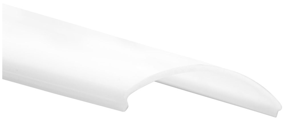 Couvercle type Q DOTLUX pour profilé en alu, opale, 37×37×2000mm