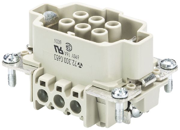 Insert p.douille Wieland Electric revos BAS BUS 6 2,5 69 4 16A 690V 0.5…2.5mm²