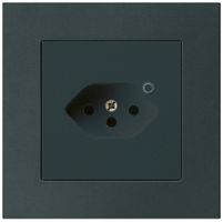 UP-Steckdose Hager kallysto.pro 1×T13 beleuchtet C schwarz