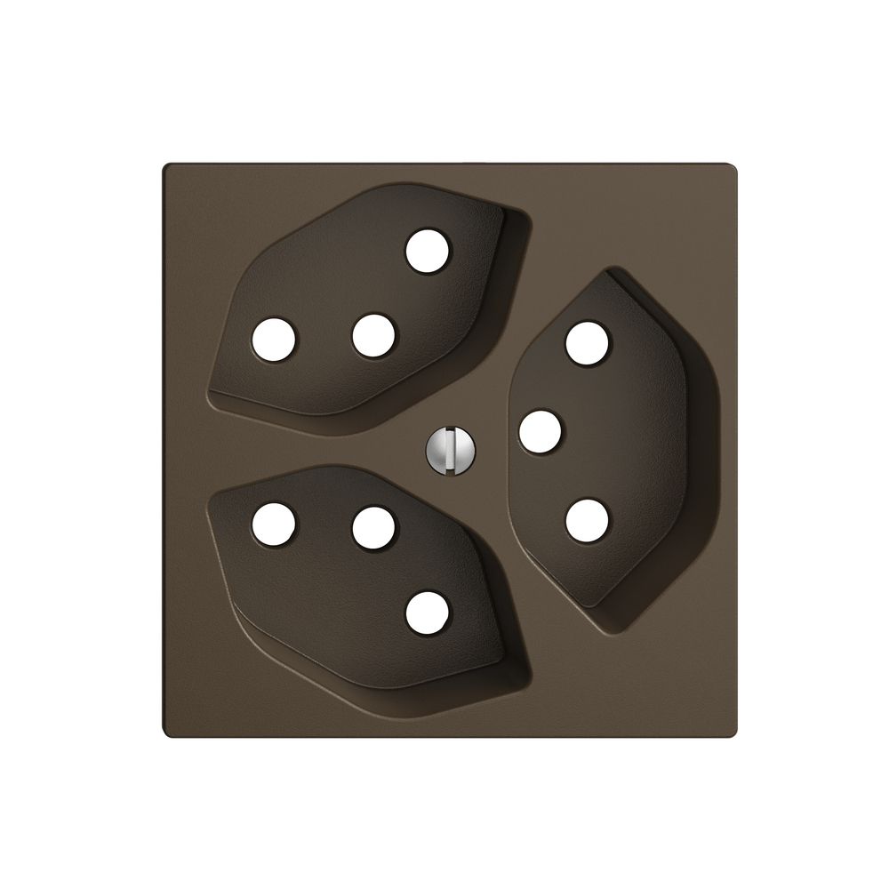 Frontplatte EDIZIOdue 3×T13 coffee