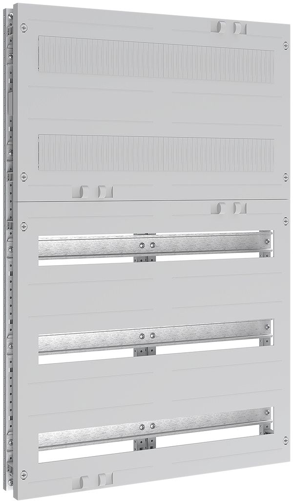 Verteilerfeld SE Pragma multi 5-reihig m.Tragschienen, m.5 Auschnitten f.24TE
