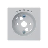 Placca frontale kallysto 1>0<2 60×60mm per cont.rotativo grigio chiaro