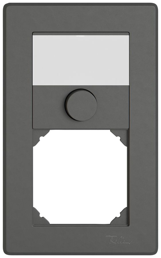 UP-Kombination EDIZIO.liv SNAPFIX® 2×1 156×96mm Schliesser 1L+leer dunkelgrau