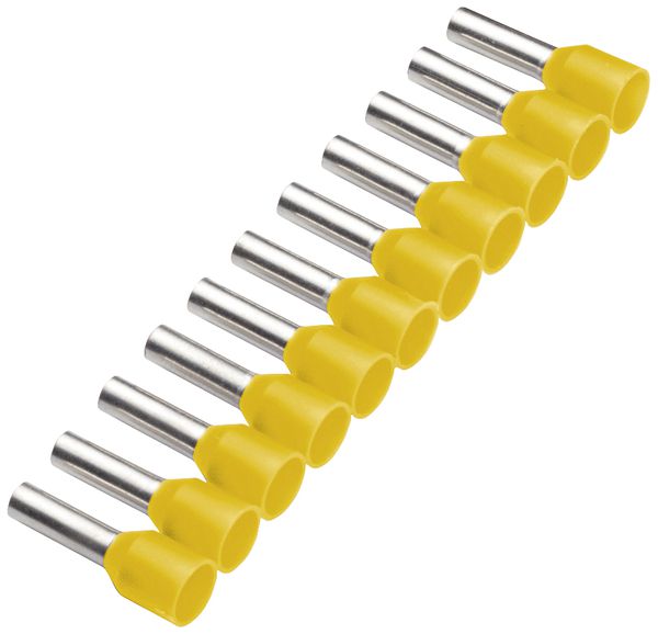 Aderendhülse Cimco 1mm² 8×14mm Kupfer PP gelb Bandware