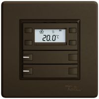 Poussoir RTH ENC EDIZIO.liv SNAPFIX® a.RGB-LED 2×touches comm.2T br