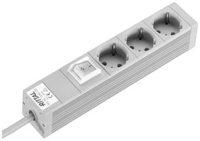 Steckdosenleiste Rittal DK 7240.120 230VAC/16A 3×SCHUKO Schalter