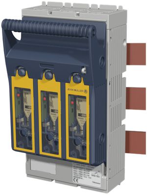 Coupe-circuit sectionneur HPC Jean Müller KETO, 3P grd. 000 M8/2×M5, 60mm