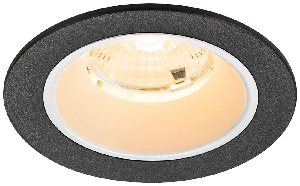 LED-Downlight SLV NUMINOS S 6.7W 1050lm 3000K WB DALI Ø80×52mm sz/ws