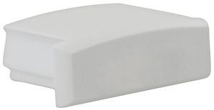 Endkappe DOTLUX, aus PVC, für Profil/Abdeckung 1B, 12mm, grau