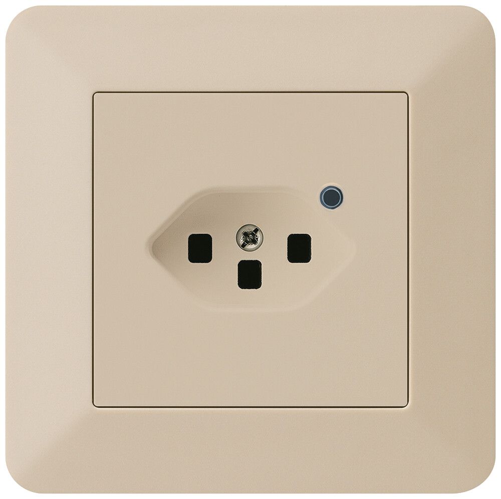 Presa INC Hager kallysto.trend 1×T23 illuminato C beige