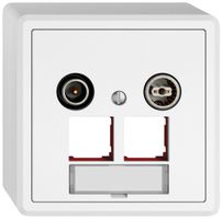 AP-Multimediadose TV-R EDIZIO.liv SNAPFIX® EASYNET f.2×RJ45 S-One 15dB ws