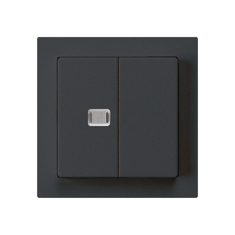 Frontset kallysto schwarz mit 1 Linse 60×60mm