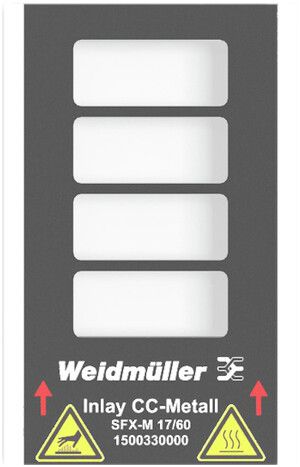 Inlay Weidmüller MetalliCard INLAY SFX-M 17/60 p.marqueur p.appareil