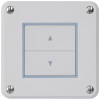 Interruttore per tapparelle INC robusto IP55 grigio con 2 tasti di comando
