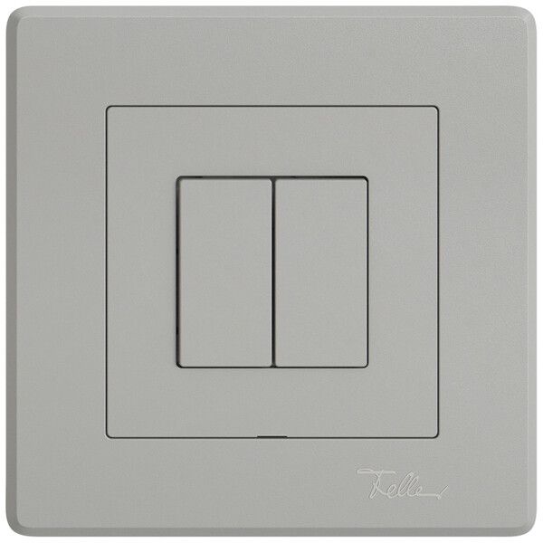 UP-Druckschalter EDIZIO.liv Wiser SNAPFIX® m.Nebenstelle 2T 2B hellgrau