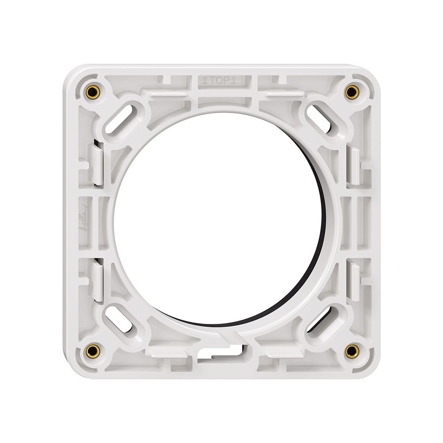 NUP-Montagerahmen NEVO, 1×1, mit Moosgummidichtung, 87×87mm, weiss