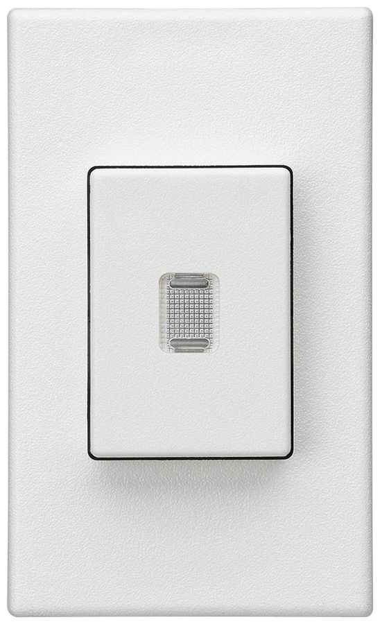 EB-Taster Hager FLF 10A/250V 0/2L beleuchtet weiss