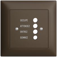 UP-Frontset EDIZIOdue coffee 88×88mm für Türstation 1334.F