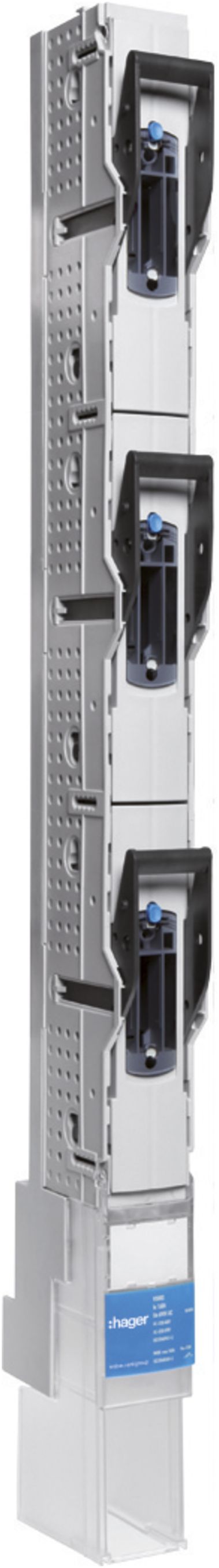NHS-Lastschaltleiste weber.vertigroup 1P DIN00 160A SaS 185mm rostfrei