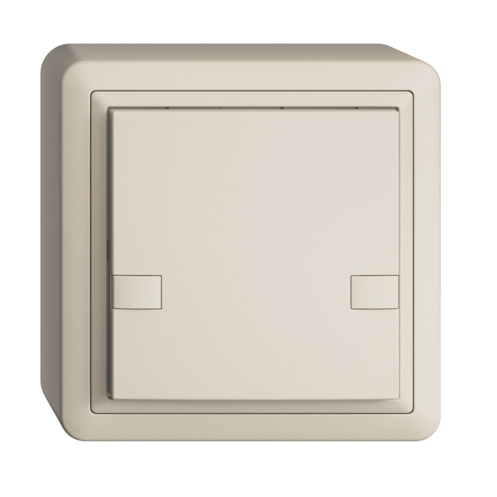 Poussoir KNX RGB AP EDUE, 250mW, s.LED, 1×poussoir, comm.2×touches, crema