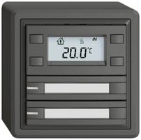 Poussoir RTH AP EDIZIO.liv SNAPFIX® a.RGB-LED étiqu.2×touches comm.2T grf