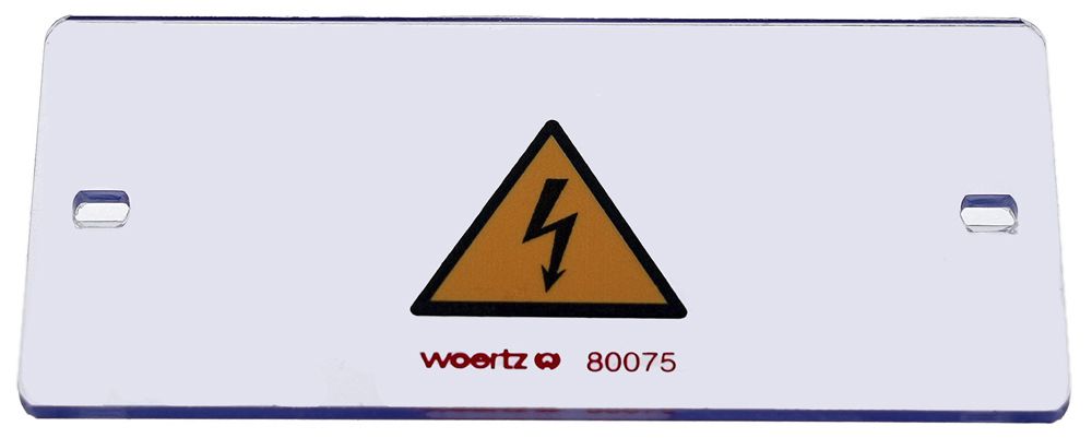 Coprimorsetti Woertz 3PNPE trasparente impiombatura