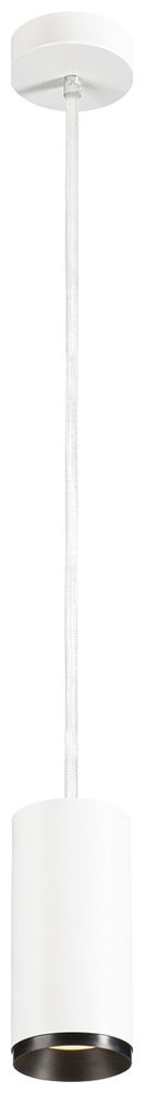 LED-Pendelleuchte SLV NUMINOS M DALI 20W 1955lm 3000K 24° Ø85×185mm weiss