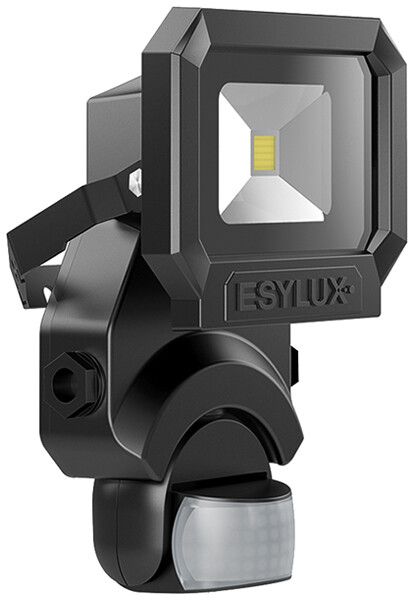 Projecteur LED ESYLUX AFL SUN, 10W 3000K 800lm 133×75×210mm IP65, noir