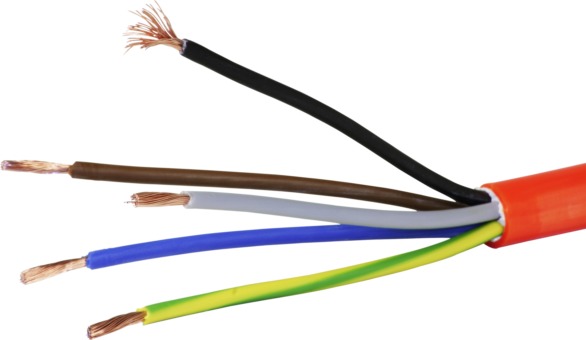 Câble PUR-PUR 5×2.5mm² 3LNPE orange Fca