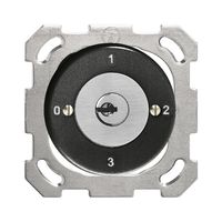 UP-Drehschalter FH 5/1L schwarz mit Sicherheitsschloss