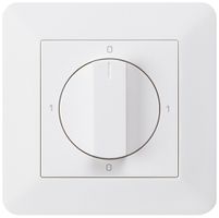 UP-Drehschalter kallysto.trend 0/1L weiss mit Drehgriff