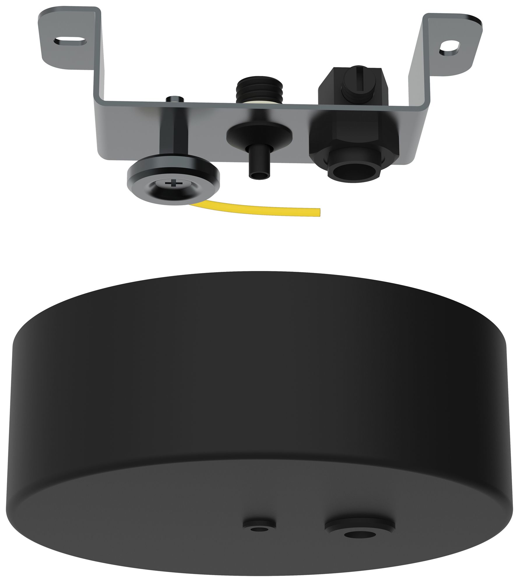 Baldachin DOTLUX CONNECT Seilabhängung Stahl Ø100×38mm magnetisch schwarz