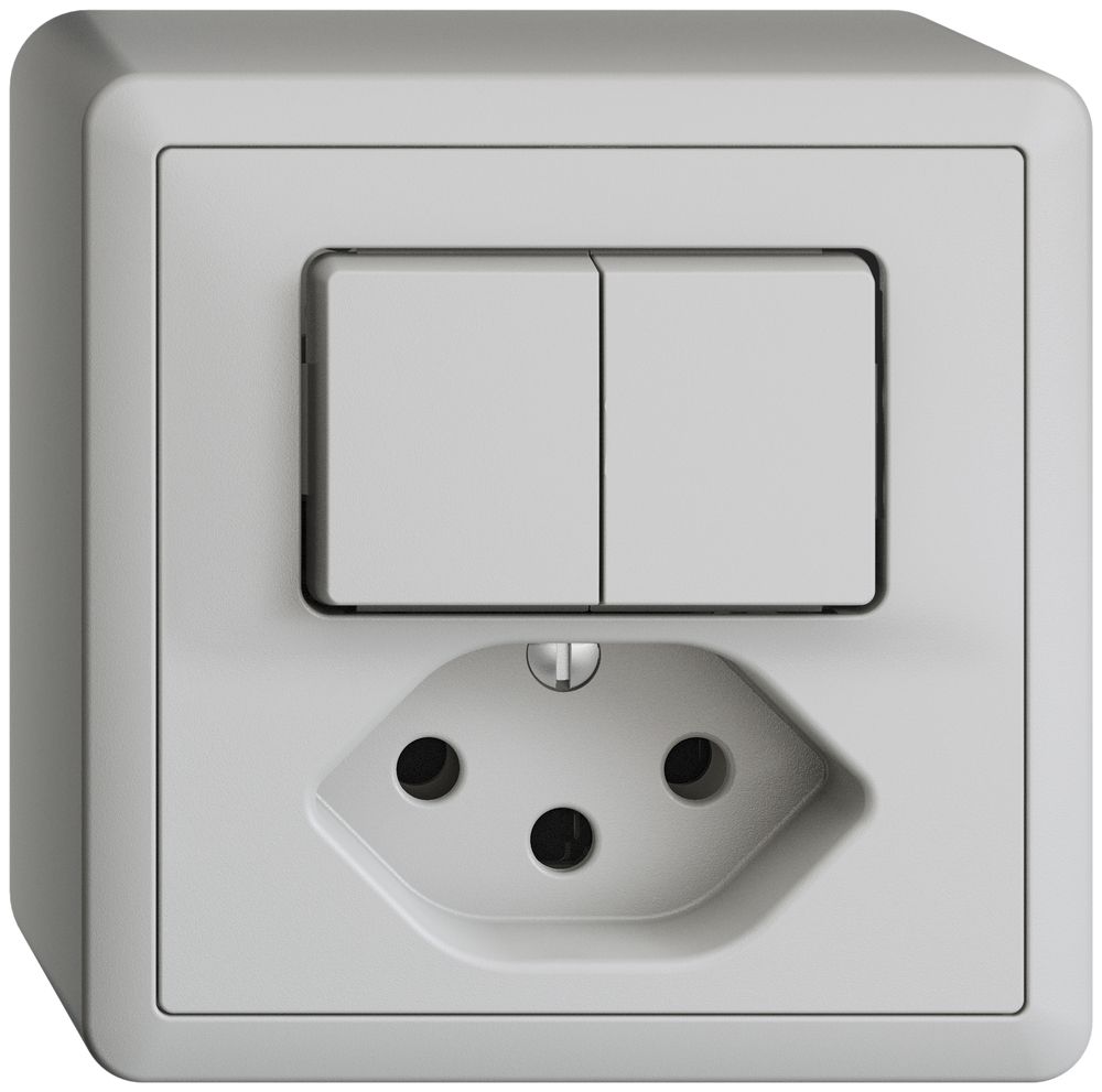 AP-Kombination 1/3+3/1P+T13 EDIZIOdue hellgrau