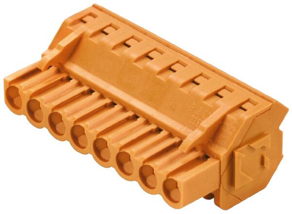 Buchsenstecker Weidmüller BLZP geschlossen 5.08mm 2L verzinnt orange