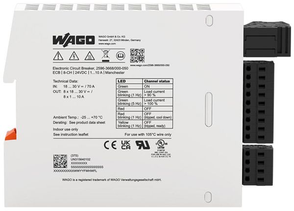 Disgiuntore elettronico WAGO Manchester 1…10A 8 canali