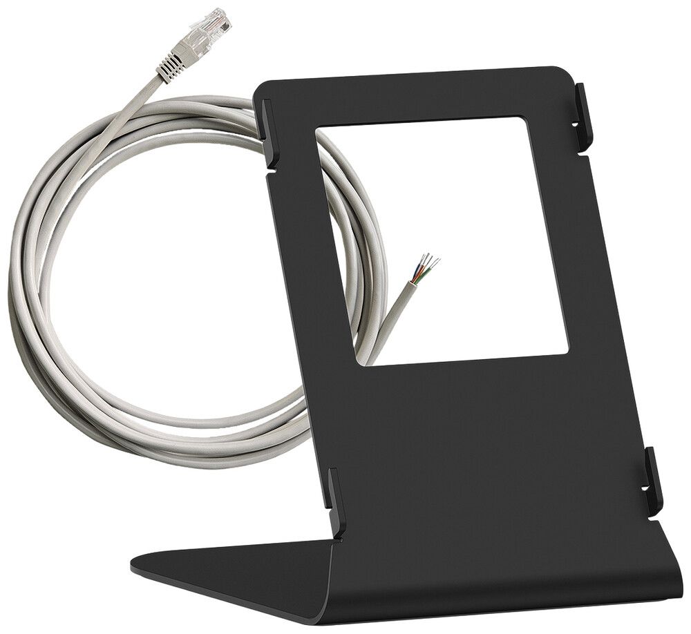 Halterung Hager intercom Tischgerät Stahl schwarz