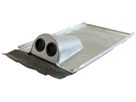 Tegola passante Plica Typ Ron verticale 10°…45° ac.zinc.caldo 460×275×100mm