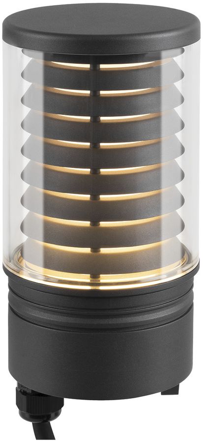 Testa d.lampa.LED SLV M-POL M Louver DALI 19W 350lm 927/930 IP65 Ø122.6mm antr.