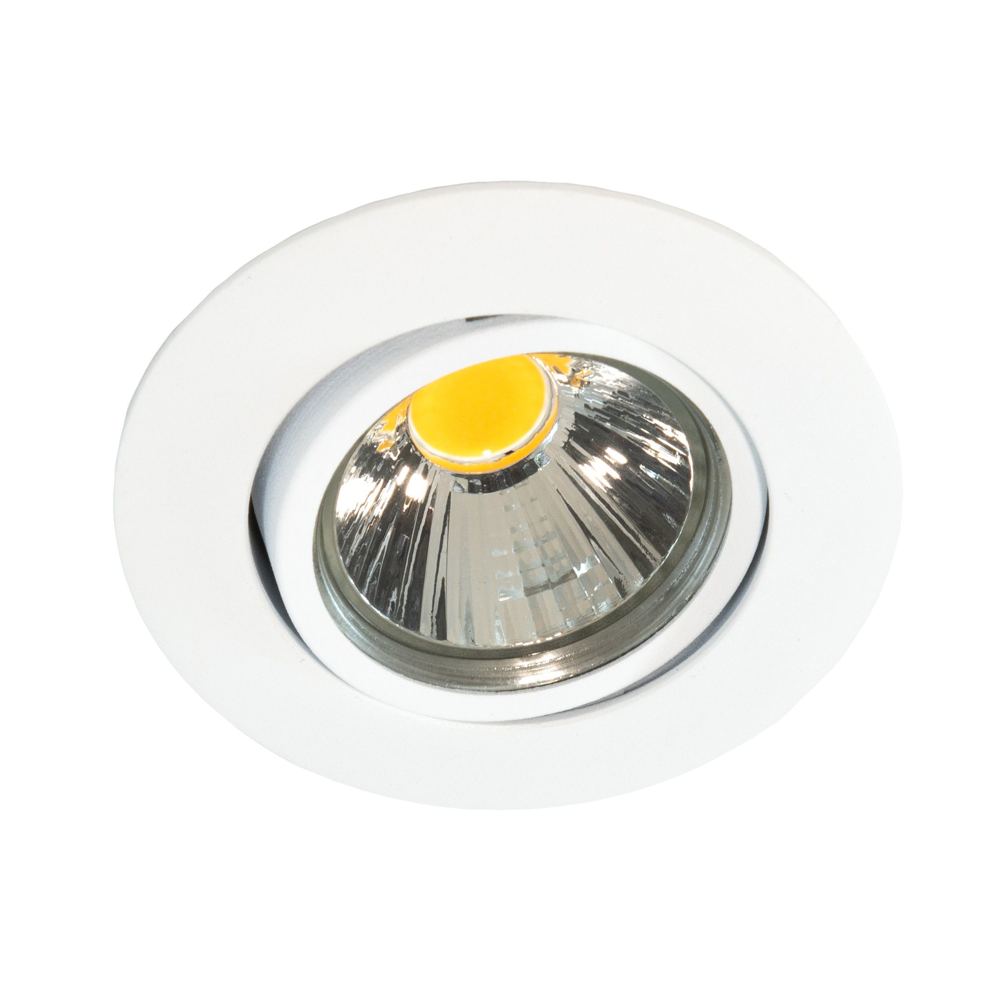 LED-Set Classic-Flat 8W, weiss-matt 3000K, 850lm, Ra94, dimmbar, Blattfeder