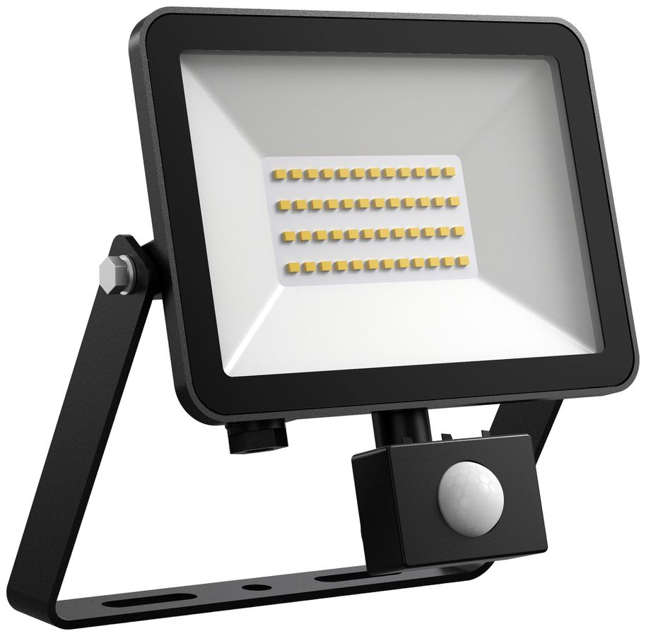 LED-Strahler DOTLUX FLOORslim-sensor 30W 3450lm 4000K 120° schwarz