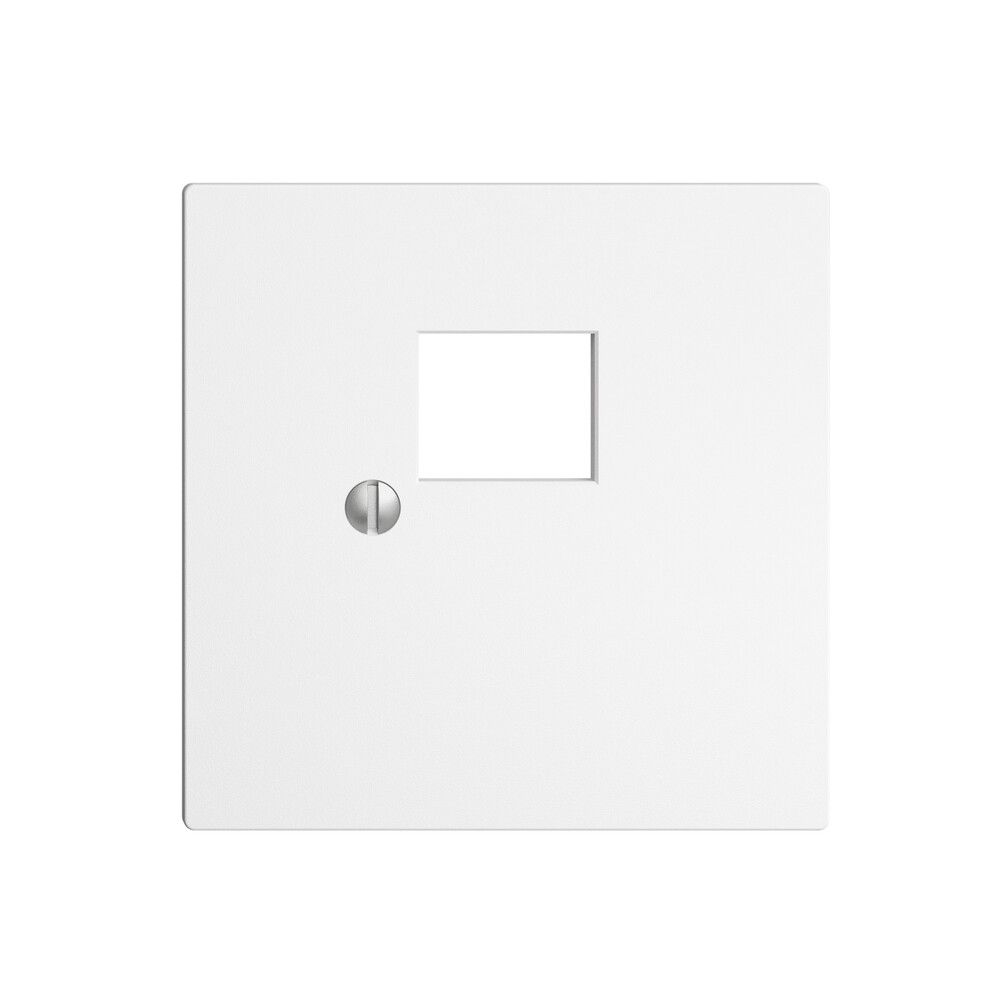 Frontplatte 1×RJ45 EDIZIOdue weiss R&M swissline