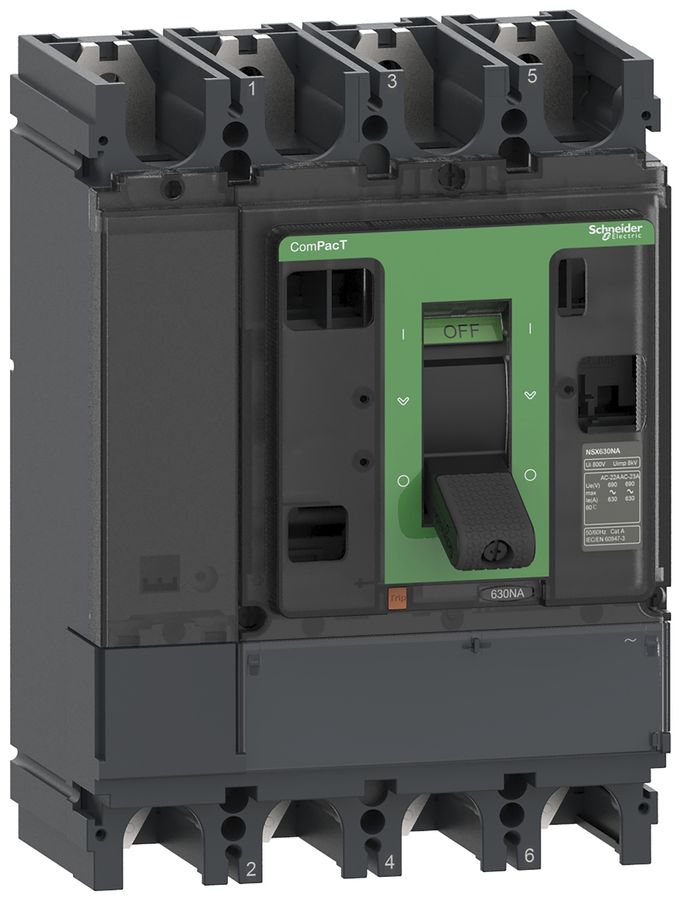 Sectionneur de charge ComPacT NSX630NA, 4P 630A/690V