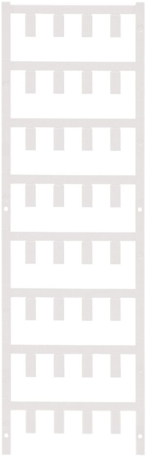 Marcatore di conduttore Weidmüller MultiCard SF p.Ø3.6…6mm 12×5.7mm PA66 bianco