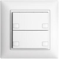 UP-Universaltaster 2×2T Schraubklemme EDIZIOdue weiss, ohne LED