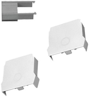 Endabdeckung DUS®IP20 für Tragschiene, weiss