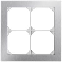 UP-Kopfzeile EDIZIO.liv prestige SNAPFIX® 2×2 154×154mm chromstahl geschliffen