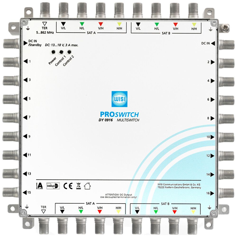 Commutatore DY0508 9 entrate 16 uscite autonomo e cascata