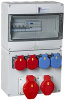 Stromverteiler DEM DB20960 32A 2×LS 1×FI 2×T23 2×T25 1×16A 1×32A