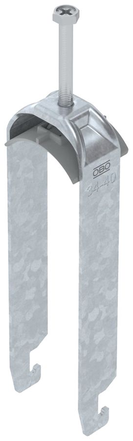 Fixation rapide BET 2056 pied à U mat.synthétique 34…40mm 3×câble acier Zn-ch-im