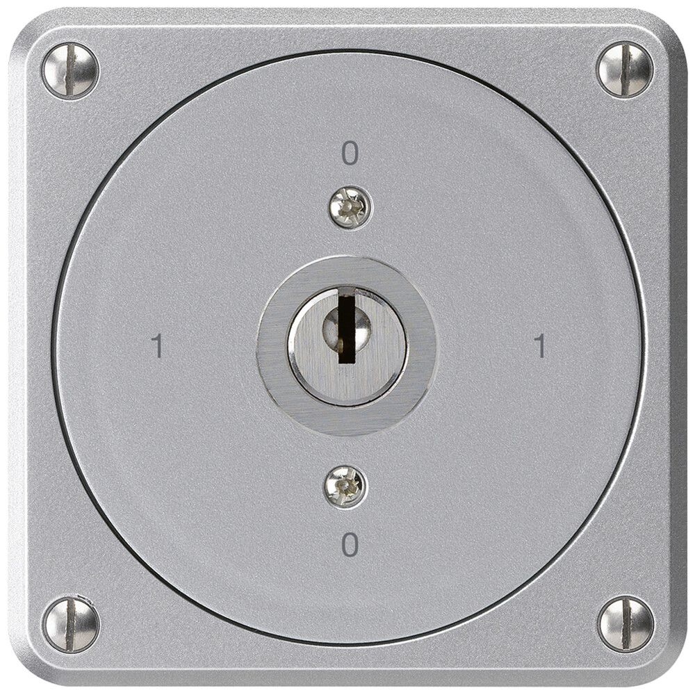 UP-Schlüsselschalter robusto ohne Klappdeckel 0/3P aluminium